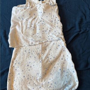 Halo Baby White and Blue Starry Sleep Sack